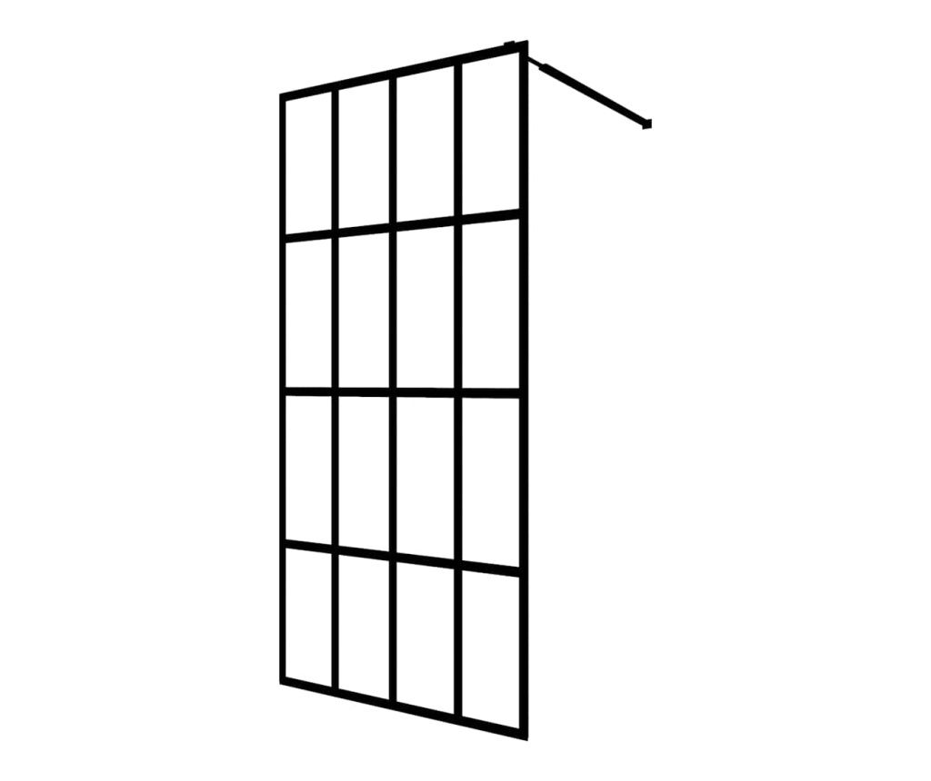 vidaXL Walk-in Shower Enclosure, 118x190 cm, Transparent Tempered Glass