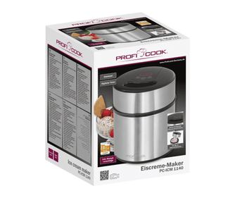 ProfiCook PC-ICM 1140 Fagylaltkészítő, 150W, 1,8L, Rozsdamentes acél