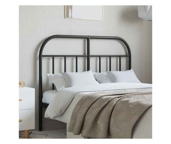 Kovinska posteljna glava, črna, 120 cm