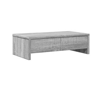 vidaXL Suport monitor cu sertare gri sonoma 50x27x15 cm lemn prelucrat