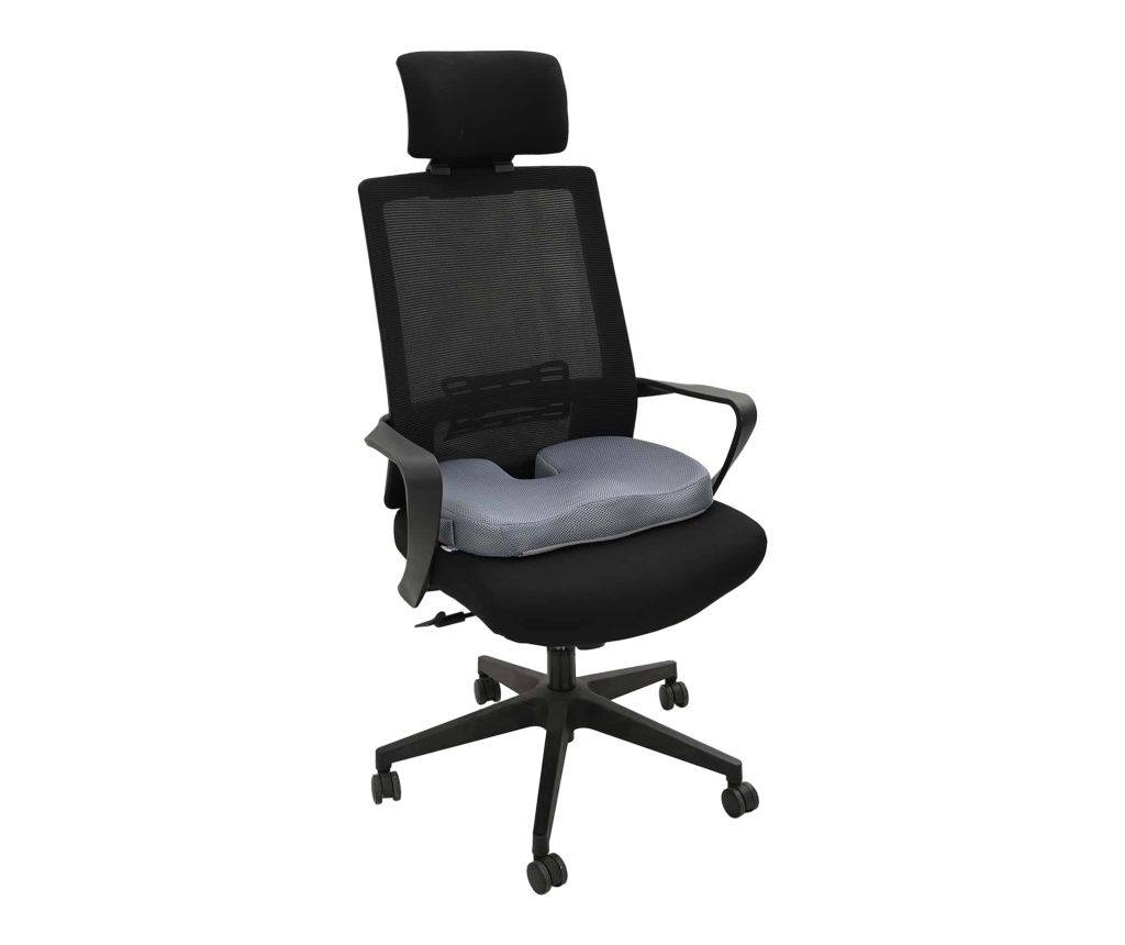 vidaXL Seat Cushion Grey 47 x 37 x 8 cm Memory Foam