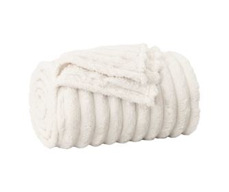 vidaXL Pătura de aruncat Crem 240 x 220 cm Molton