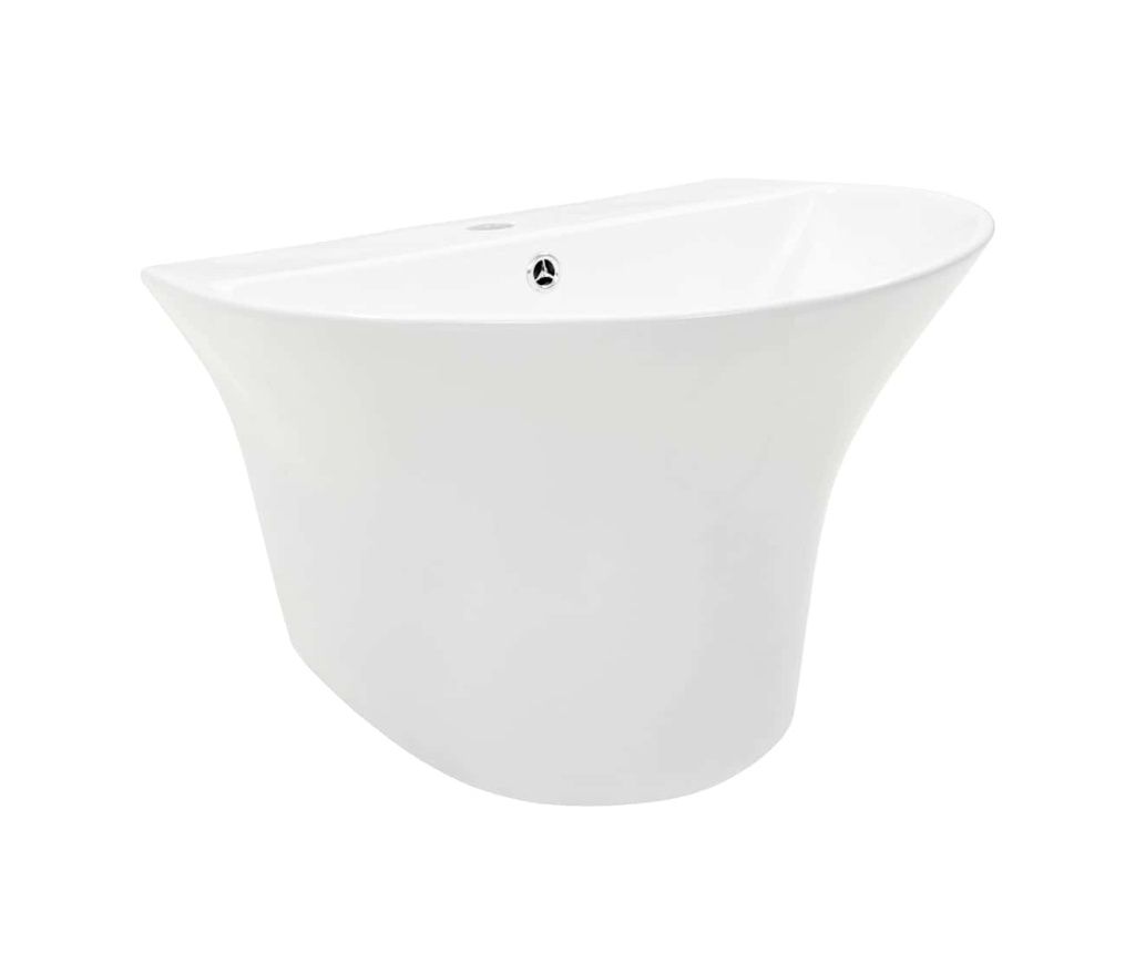 vidaXL Basin White 56 x 48 x 42 cm Glazed Ceramic