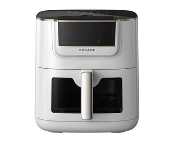Dreame AF30 levegős fritőz, 2300W, 7 liter, 12 program, 50-200°C, Dual-Source Cyclonic Heat, SmartSteam, LED, NTC, Fehér