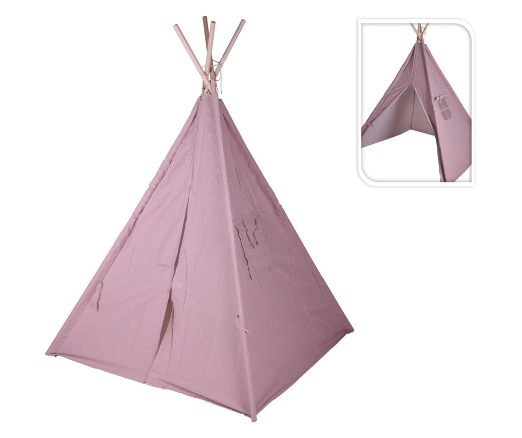 Cort teepee ροζ, για παιδιά, 160 x 103 εκ.