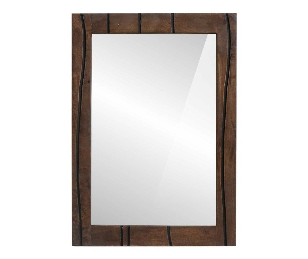 vidaXL Wall Mirror Brown 70 x 50 x 2.5 cm
