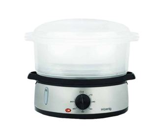 Парна готварска печка H.Koenig, VAP10, 800 W, автоматично спиране, таймер, компактно съхранение, защита от прегряване, таймер 60