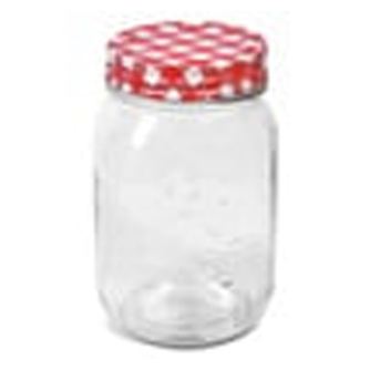 Стъклен буркан с метален капак, 440 ml