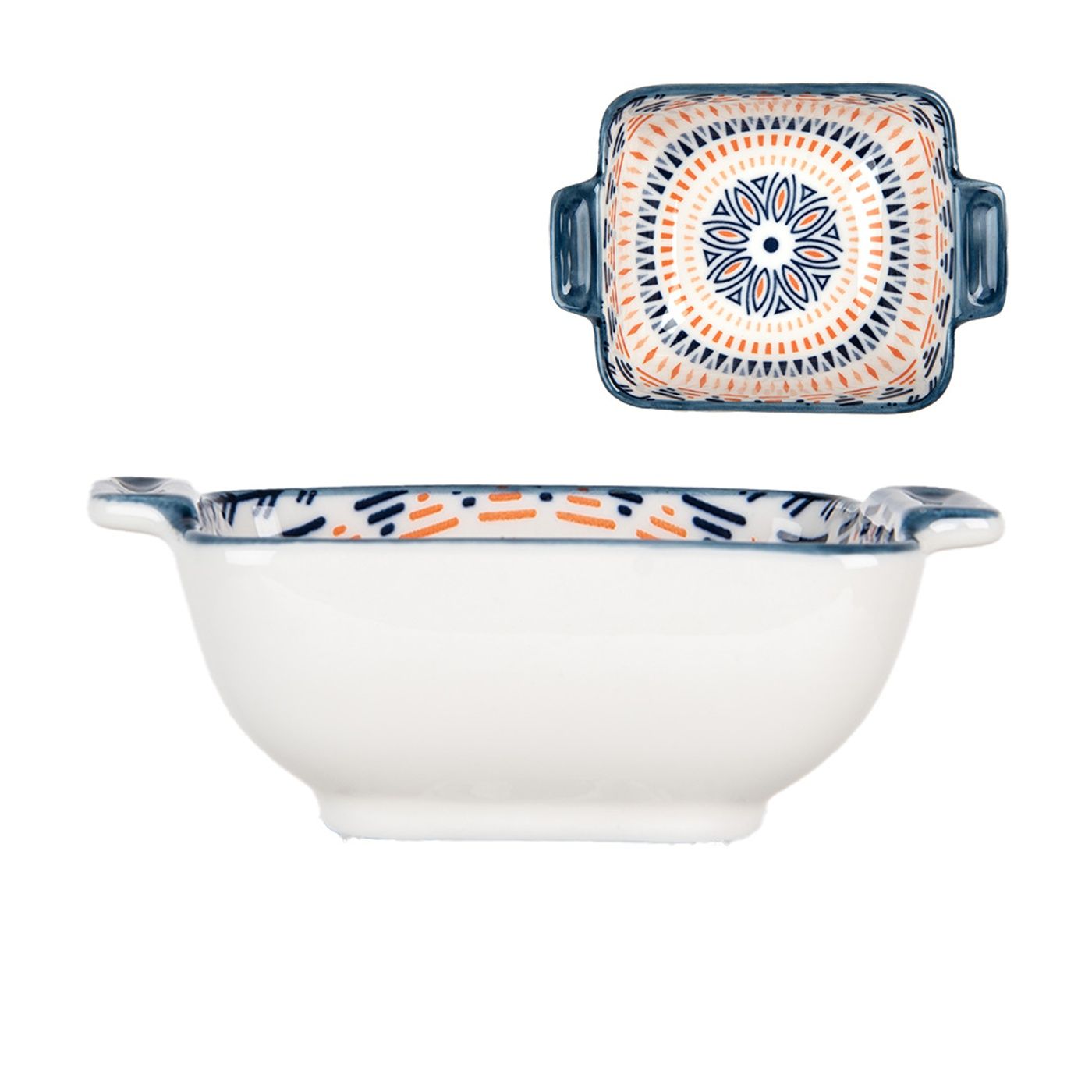 Πολύχρωμο κεραμικό μπολ 11x8x4 εκ., 75 ml