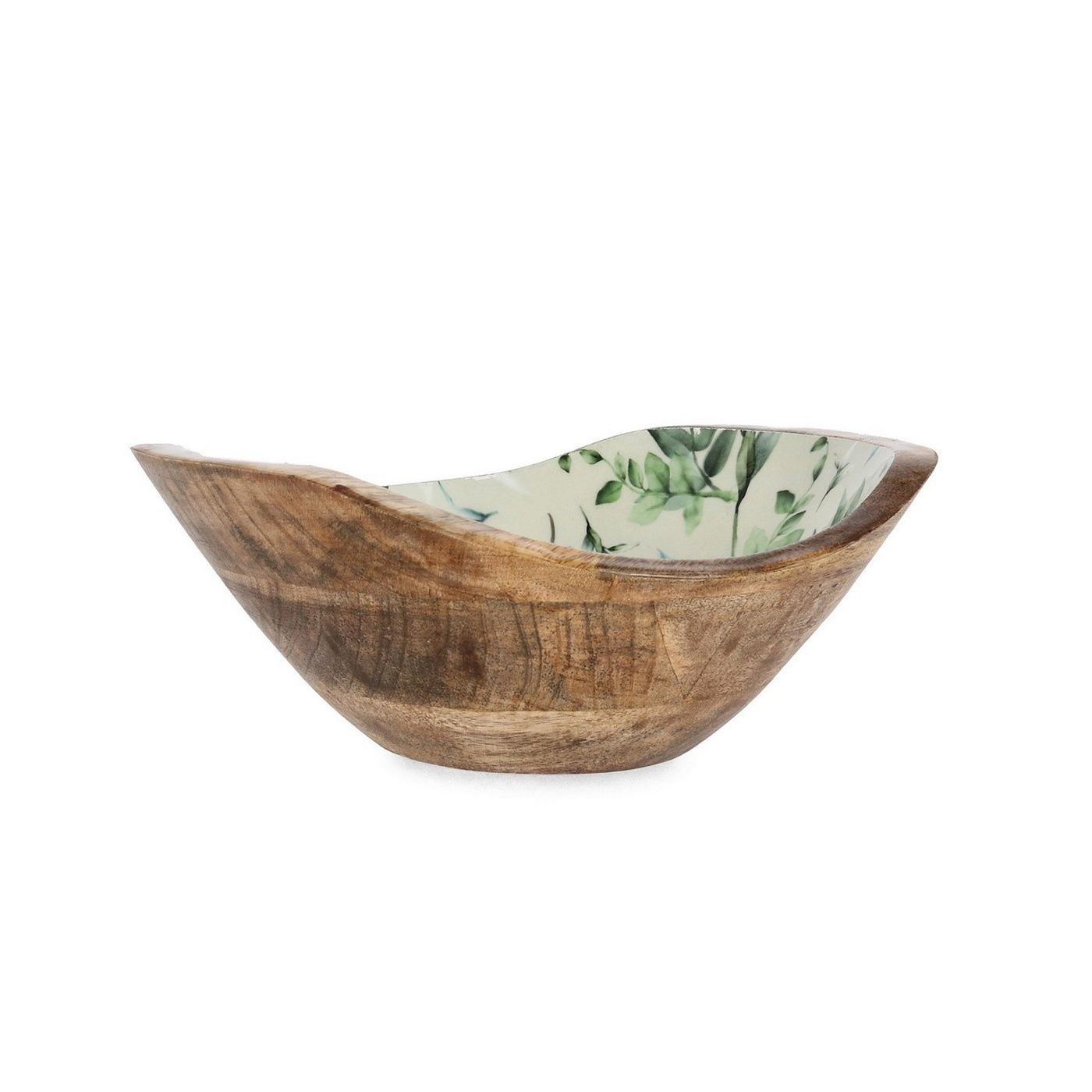 Thara Μπολ από Ξύλο Μάνγκο & Σμάλτο Πολύχρωμο 24x21x11h