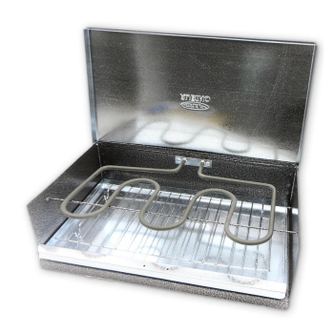 Rubino MAXI Ψηστιέρα Πάρτι, 1600 W, 43 x 30 x 13.3 cm, Χωρητικότητα 4 Φετών, Δίσκος Συλλογής Λίπους