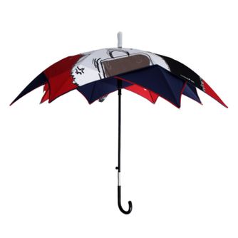 Dugi automatski 2-slojevni kišobran BEAR, crveni