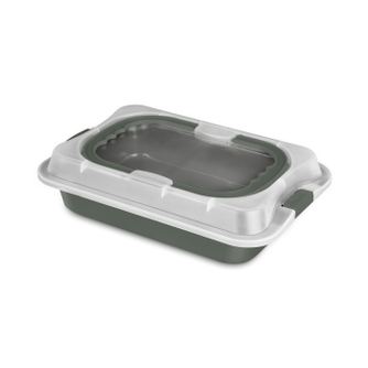 Pravokotni pekač s plastičnim pokrovom, zelen mat Berlinger Haus BH 8637