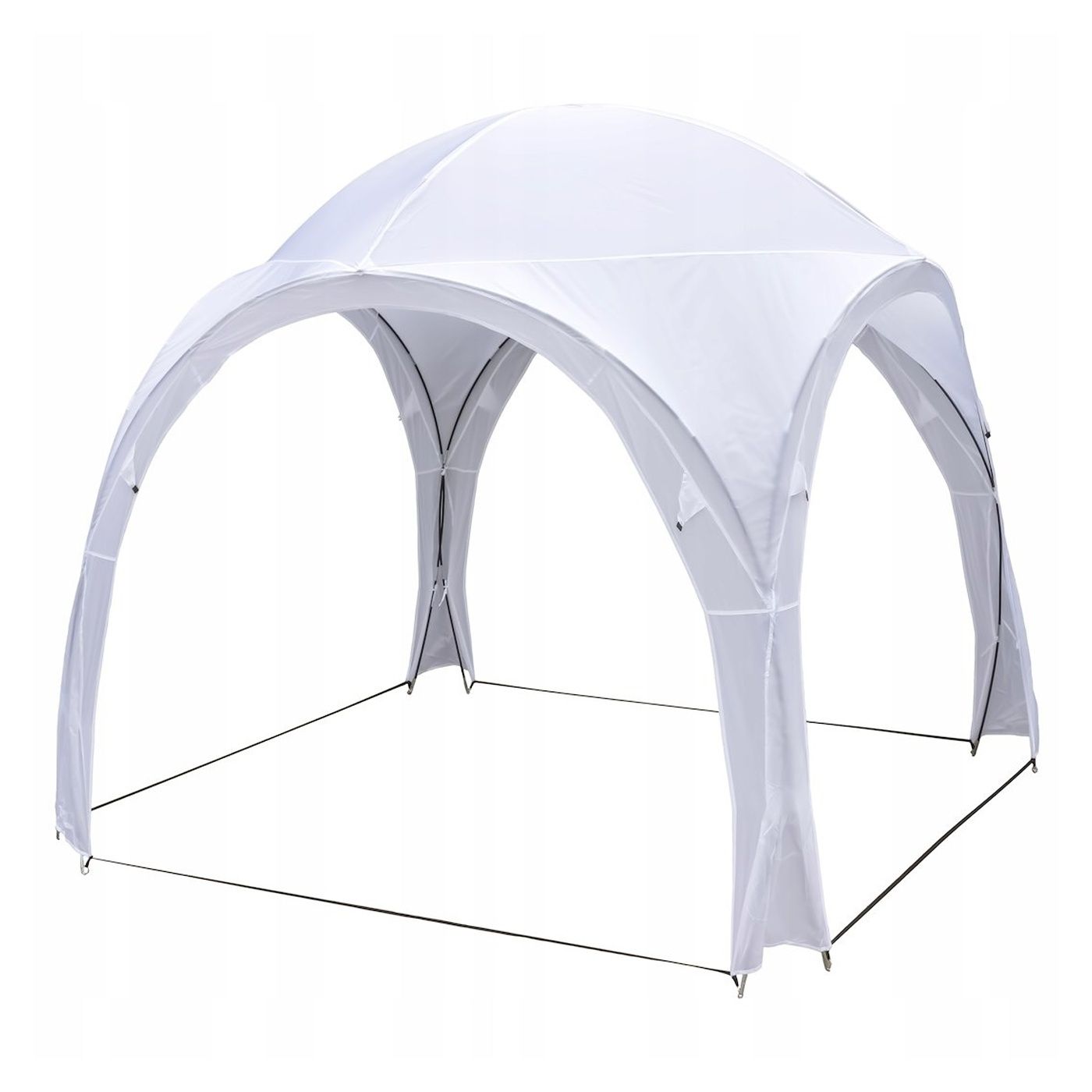 Bela vrtna lopa – Jumi gazebo, 3,2 x 3,2 x 2,5 m, poliester in jeklo