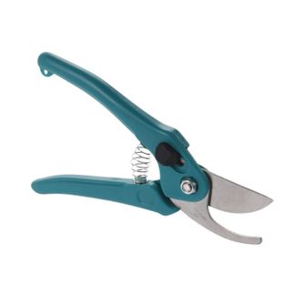 Foarfecă pentru grădină cu lamă din oțel și mâner din plastic turcoaz, 18 cm