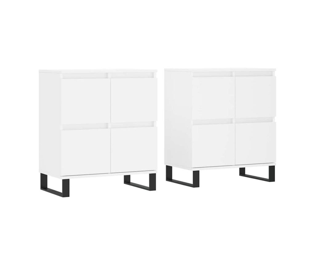 Komoda, 2 komada, bijela, konstruirano drvo - 2