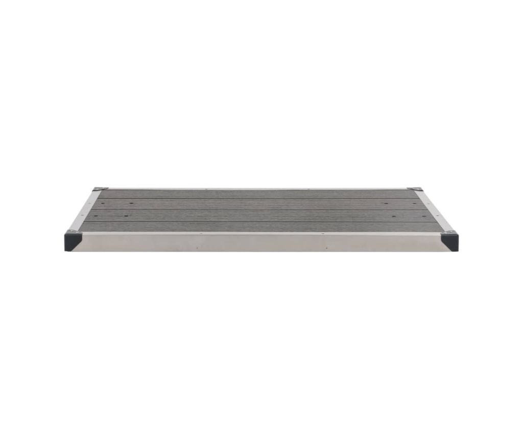Duș de grădină cu bază gri, 230 cm, oțel inoxidabil - 12