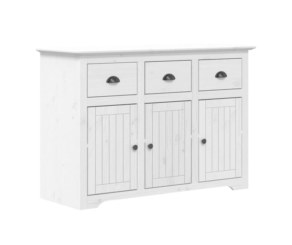 Komoda "BODO", bijela, 115x43x79,5 cm, masivna borovina - 2