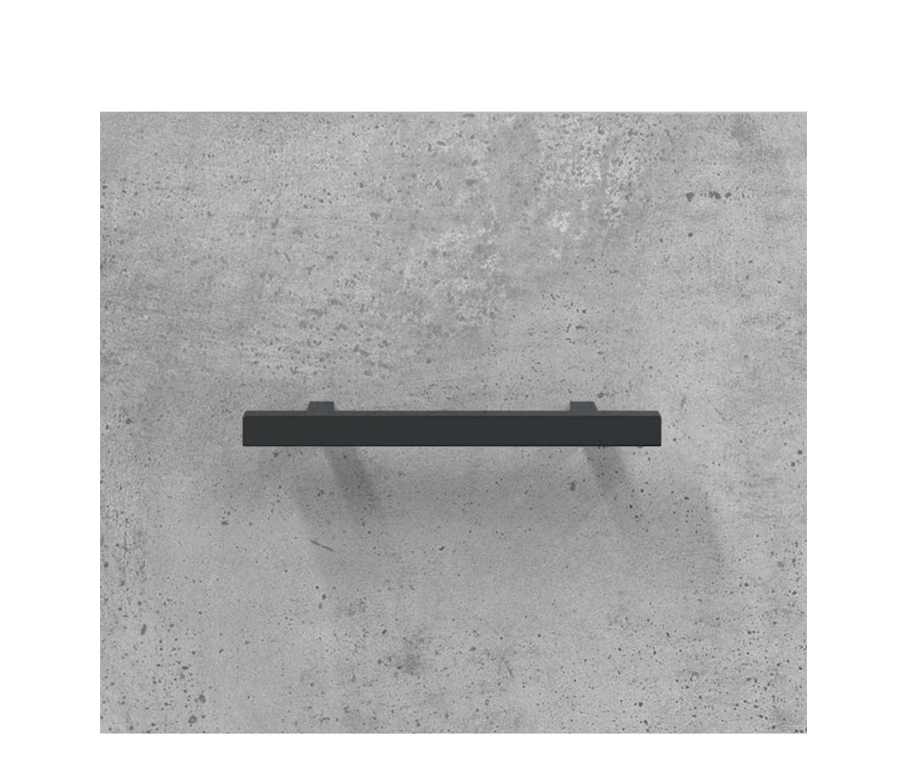 Ostavite, betonsko siva, 69,5x34x90 cm, konstruirano drvo - 9