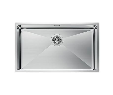 Chiuvetă de bucătărie premium, Foster, Quadra R12, 75 x 44 cm, finisaj PVD, inox