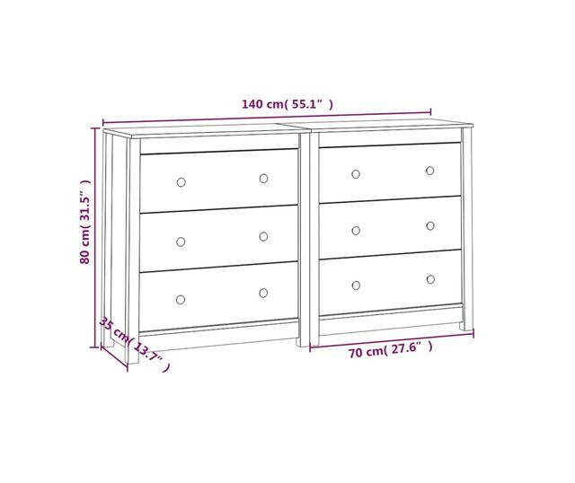 Stojalo, črno, 140x35x80 cm, masivno borovo les.