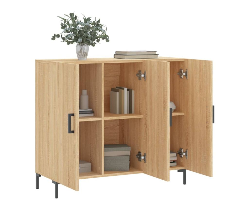 Ormarić, boja hrasta sonoma, 90x34x80 cm, kompozitno drvo - 4