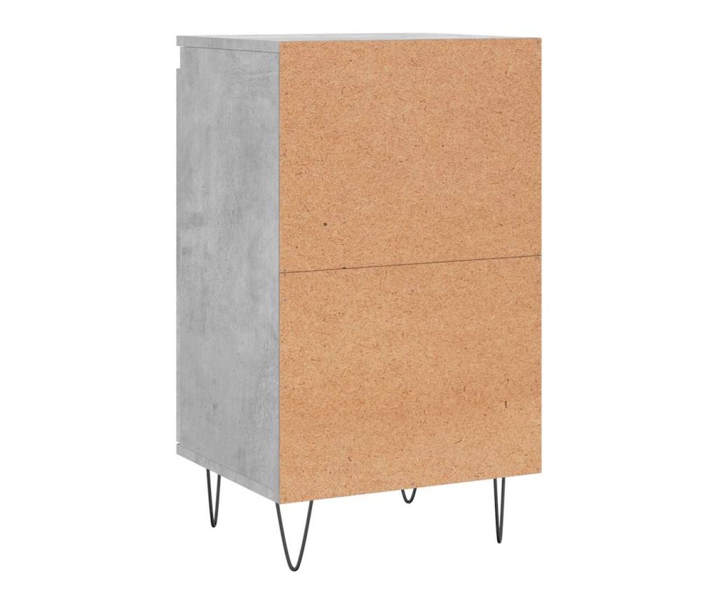Komoda, siva beton, 40x35x70 cm, obrađeno drvo - 8