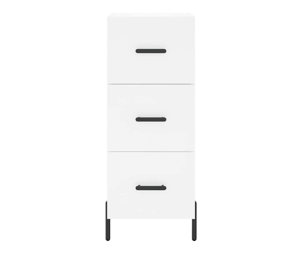 Ormarić, bijeli, 34,5x34x90 cm, kompozitno drvo - 6