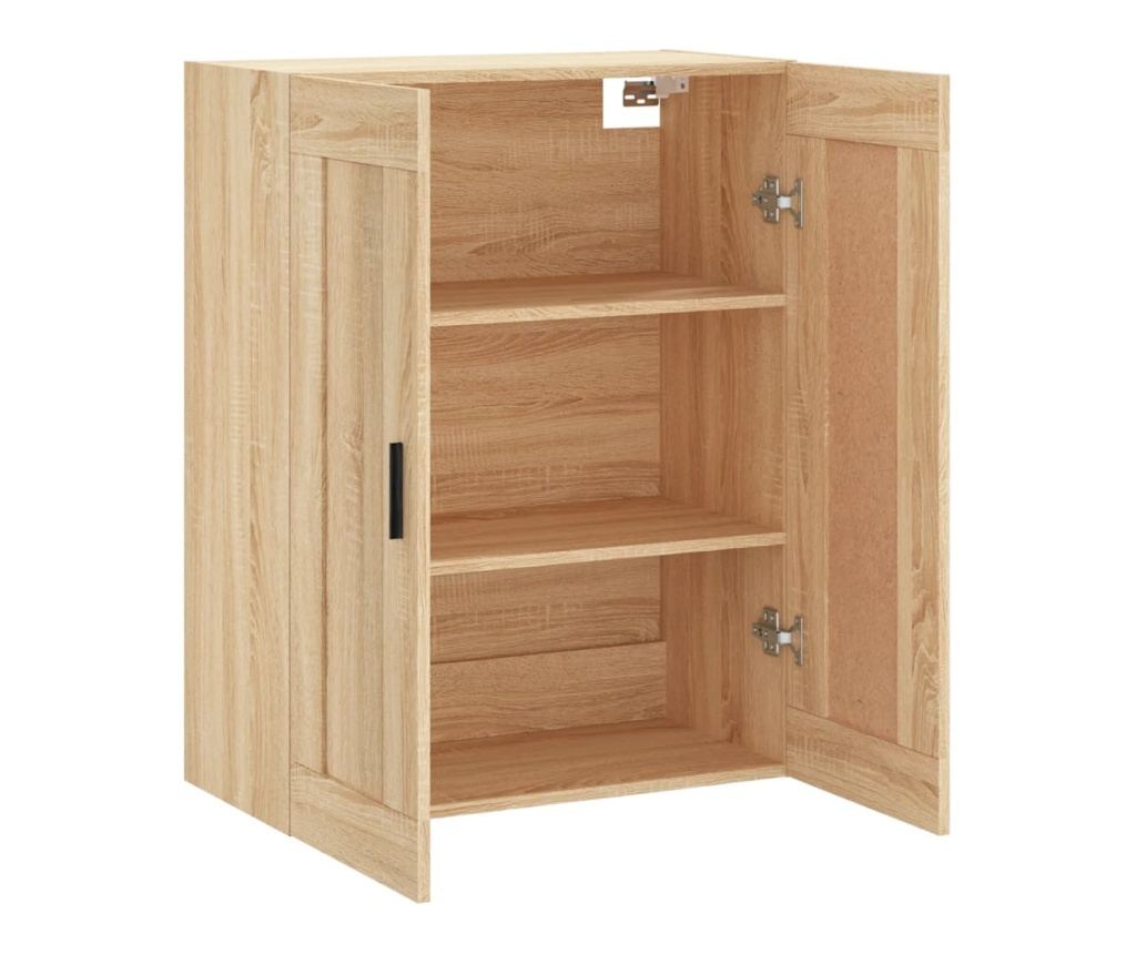 Zidna TV komoda, sonoma hrast, 69,5x34x90 cm, konstruirano drvo - 7