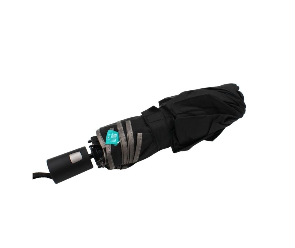 Umbrelă mini Perletti neagră pentru domni - 5