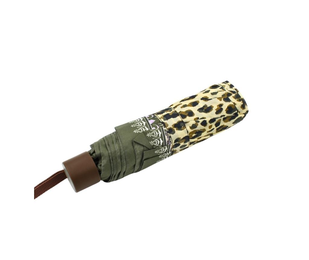 Umbrelă mini Perletti kaki pentru doamne - 4