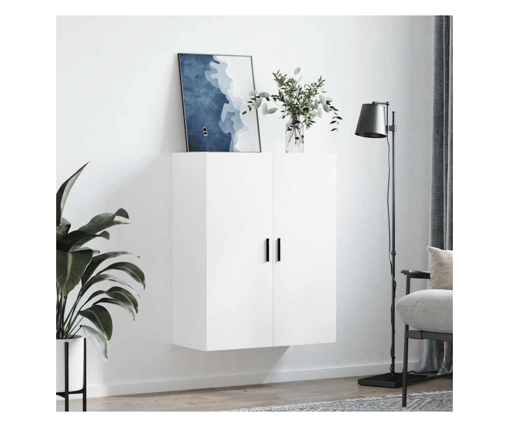 Zidni ormarić, bijeli, 69,5x34x90 cm - 3