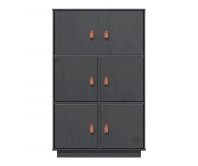 Visok omar, siva, 67x40x108,5 cm, masivno borovo leso