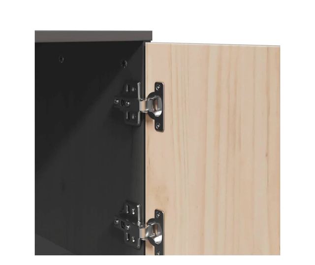 Visok omar, siva, 67x40x108,5 cm, masivno borovo leso