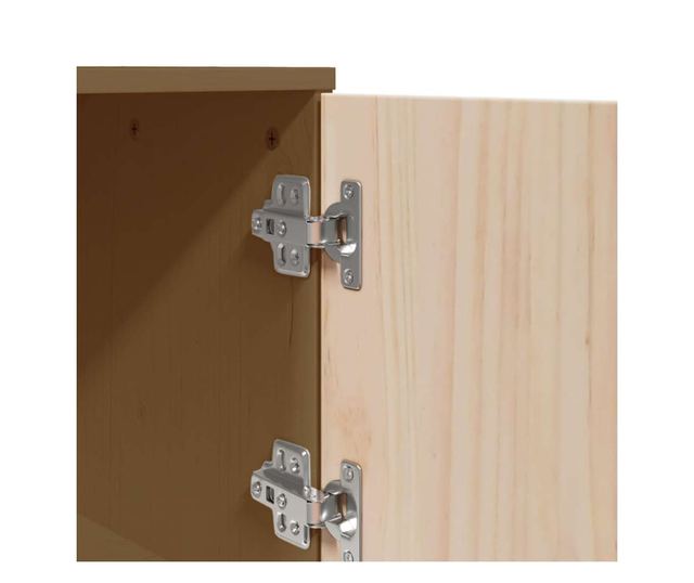 Visok omar, medena rjava, 67x40x108,5 cm, masivno borovo leso