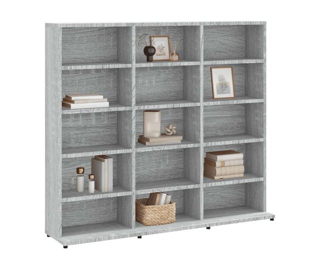 CD omara, sonoma siva, 102x23x89,5 cm, obdelano leso