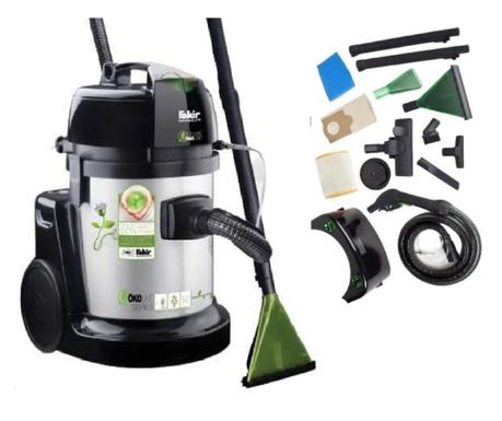 Aspirator profesional cu spalare 9800 S Öko Power - FAKIR Germania, 1600W, 22 litri, 5 bari, Inox