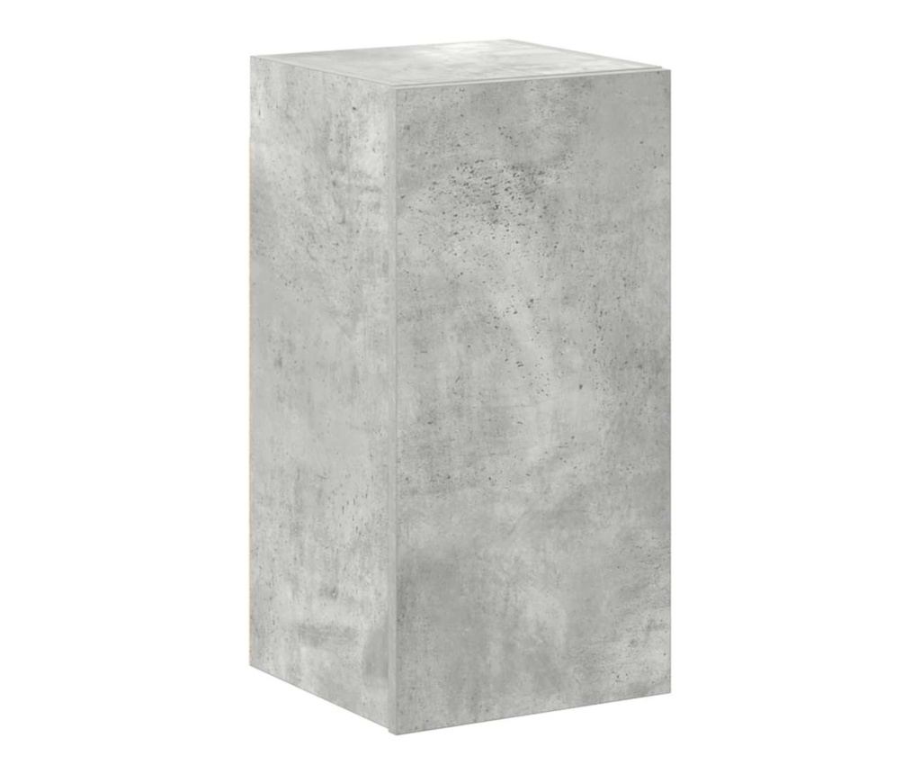 TV omarica set, 4 kosi, betonsko siva, konstruiran les - 8