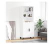 Visoki ormar, bijela, 69,5x34x180 cm, kompozitno drvo thumbnail 1