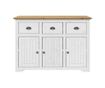 BODO Sideboard, bijela i smeđa, 115x43x79,5 cm, masivna borovina thumbnail 3