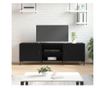 TV stalak, crni, 150x30x50 cm, kompozitno drvo thumbnail 1