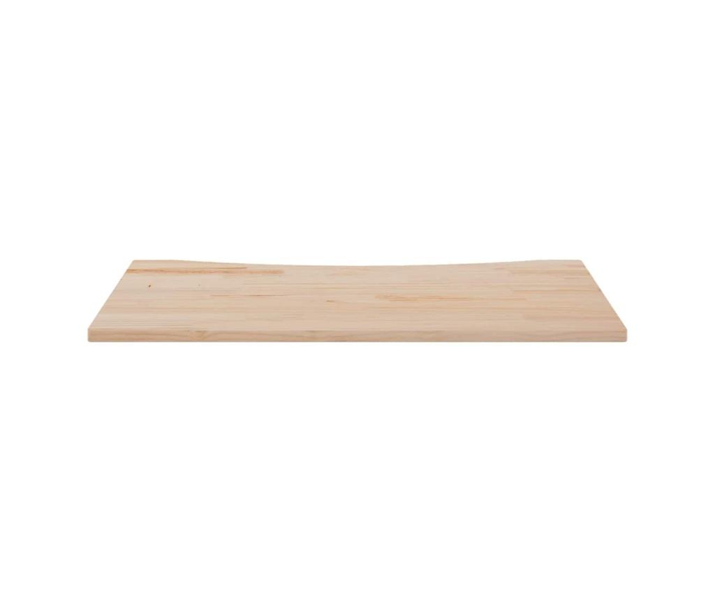 Επιφάνεια τραπεζιού, 100x60x2,5 εκ., μασίφ ξύλο πεύκου - 3