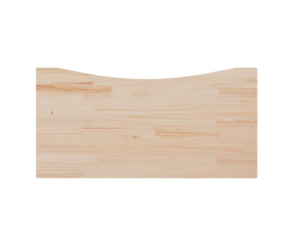 Επιφάνεια τραπεζιού, 100x60x2,5 εκ., μασίφ ξύλο πεύκου - 5