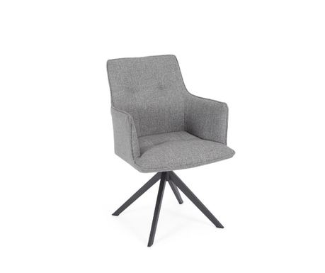 Set od 2 Skagen antracit sive aluminijske okretne fotelje sa sivim tekstilom 61x62x90v