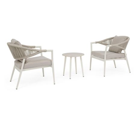 Set vrtnog namještaja Millor, terasa 69x75x77v, ø45x45v