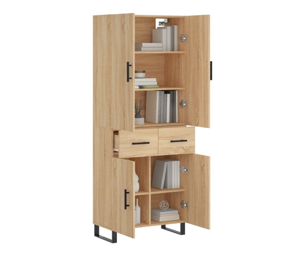 Visoki ormar, sonoma hrast, 69,5x34x180 cm, kompozitno drvo - 3