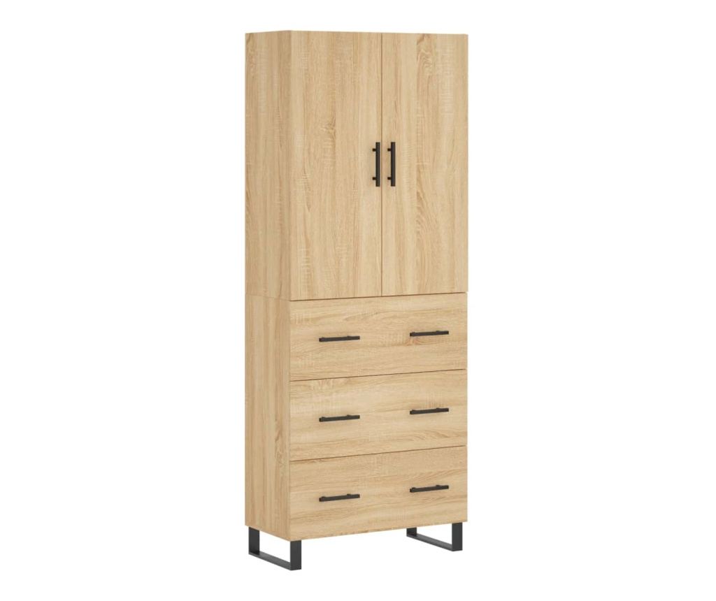 Visoki ormar, sonoma hrast, 69,5x34x180 cm, kompozitno drvo - 2