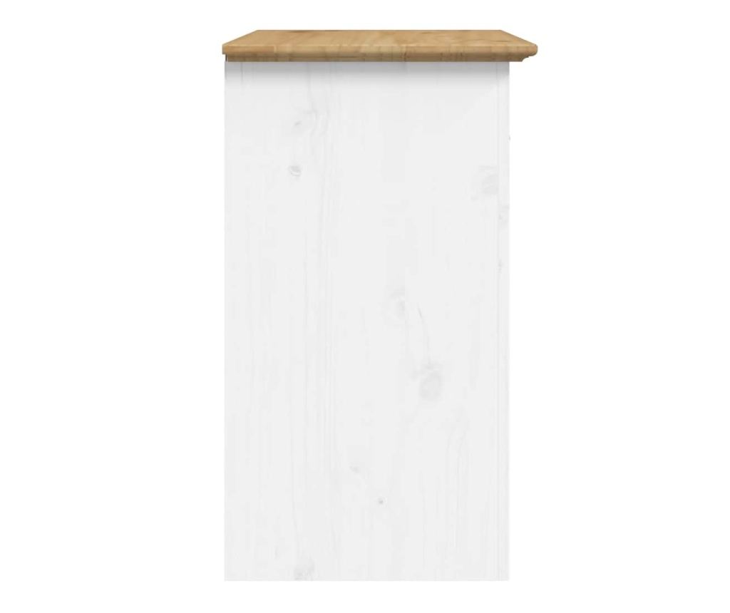 Noćni ormarić "BODO", smeđi, 53x38,5x66 cm, masivna borovina - 5