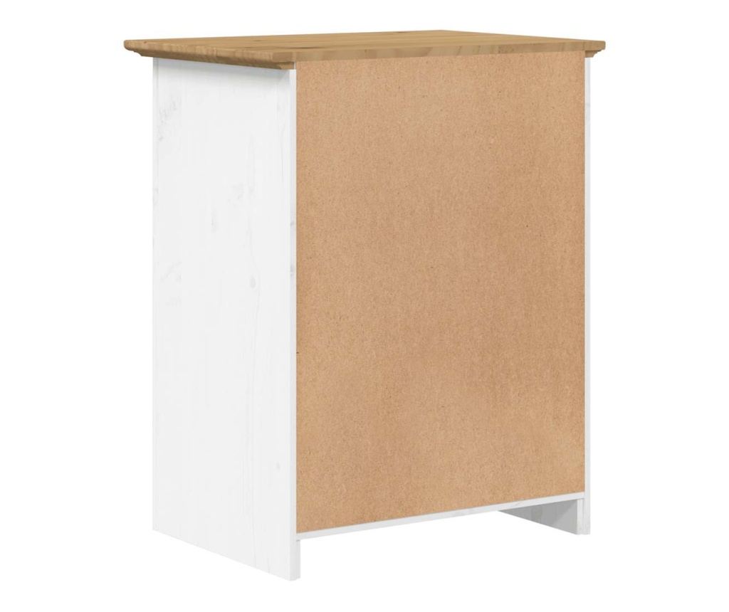 Noćni ormarić "BODO", smeđi, 53x38,5x66 cm, masivna borovina - 6