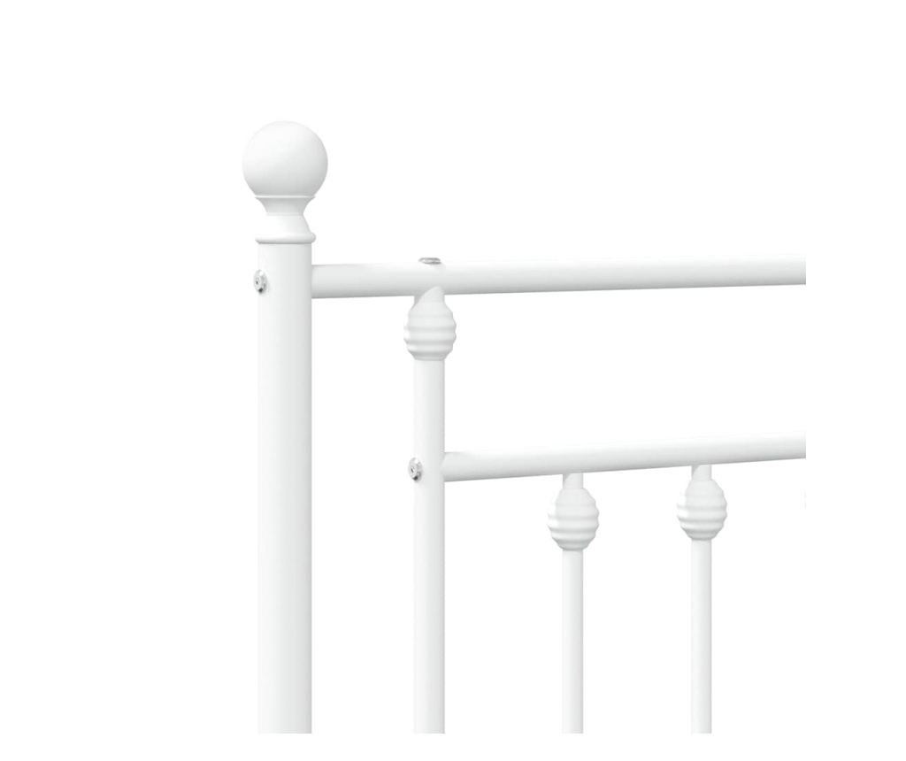 Metalni uzglavlje, bijelo, 100 cm - 6
